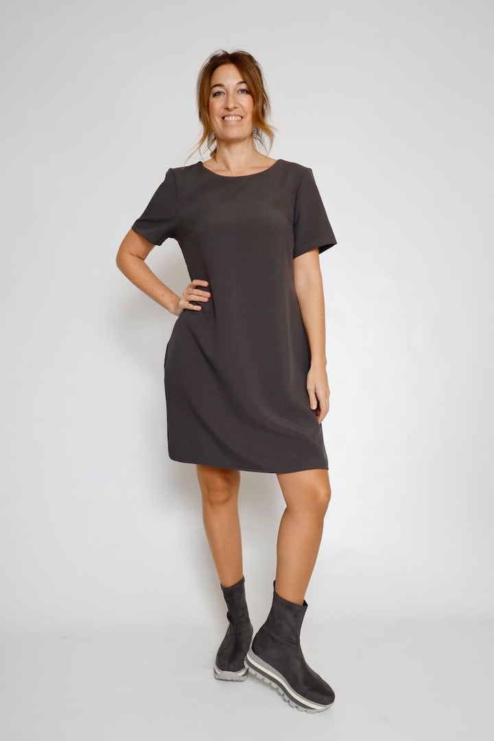 VESTIDO CORTO ANTRACITA 62P83243