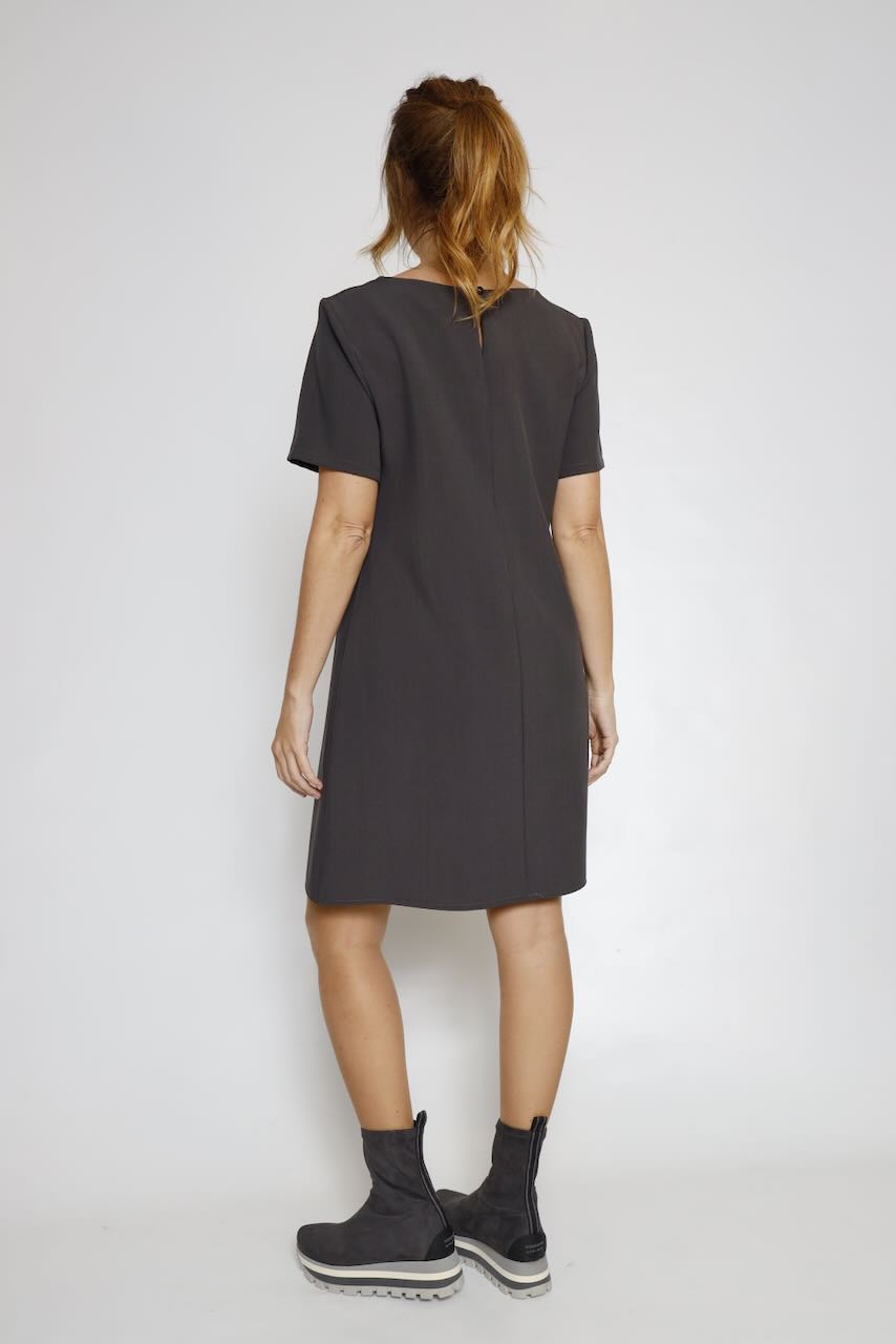 VESTIDO CORTO ANTRACITA 62P83243