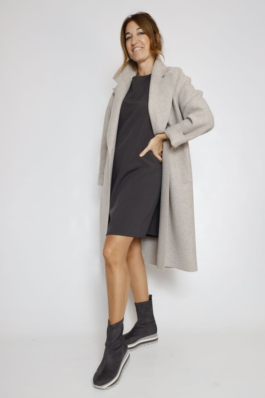 VESTIDO CORTO ANTRACITA 62P83243