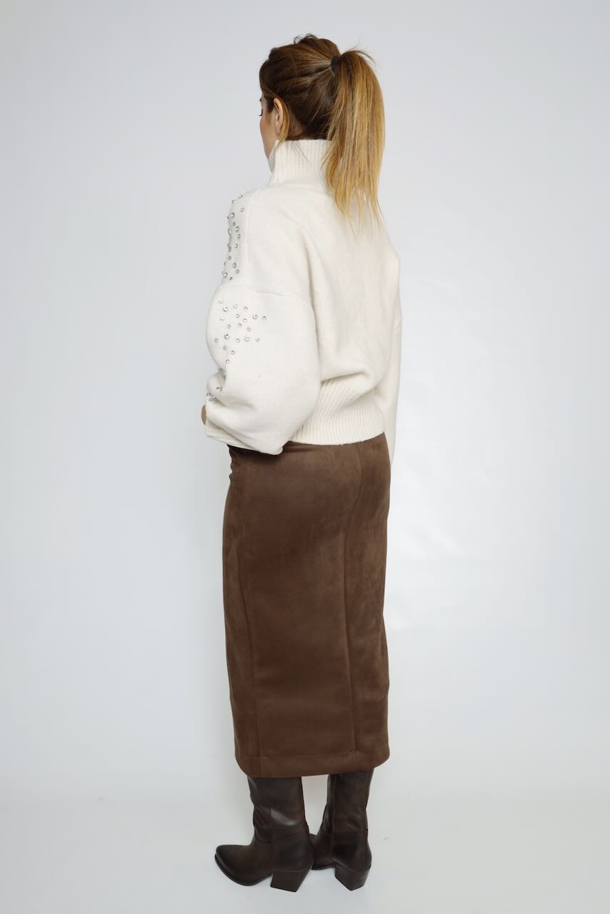 JERSEY LATTE CUELLO ALTO PEDRERIA 64-8069