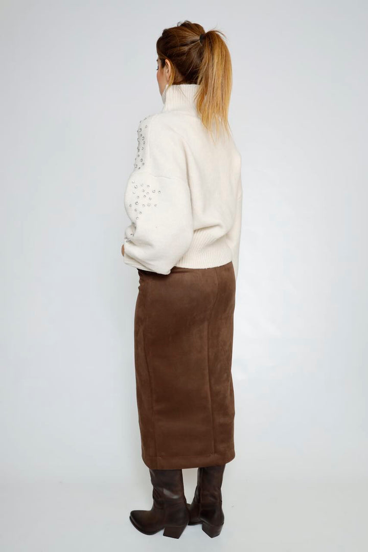 JERSEY LATTE CUELLO ALTO PEDRERIA 64-8069