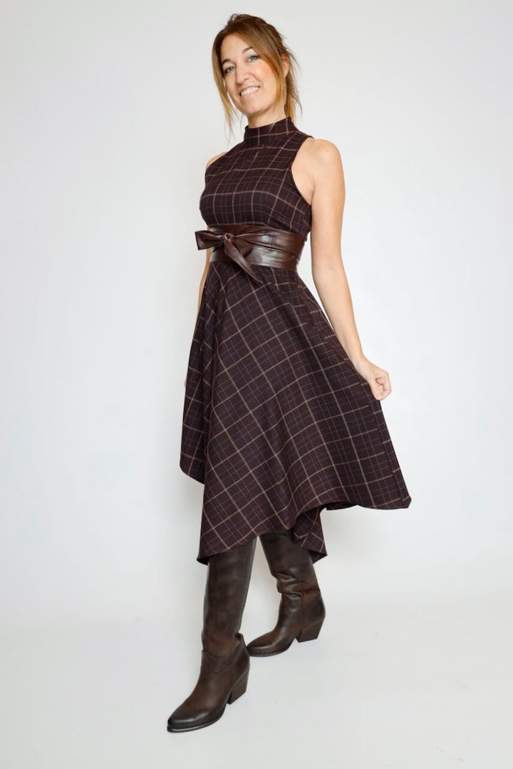 CINTURON ANCHO MARRON CHOCOLATE BELT