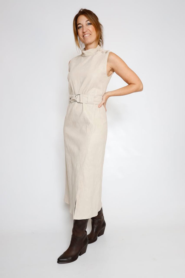 VESTIDO EFECTO PIEL LATTE A9990030W