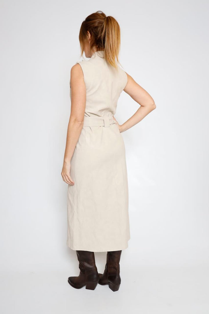 VESTIDO EFECTO PIEL LATTE A9990030W
