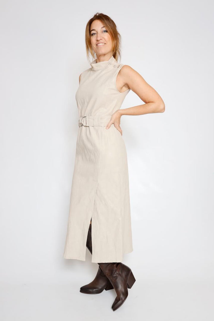 VESTIDO EFECTO PIEL LATTE A9990030W