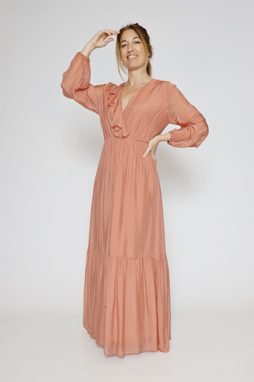 VESTIDO BY10223-SALMON