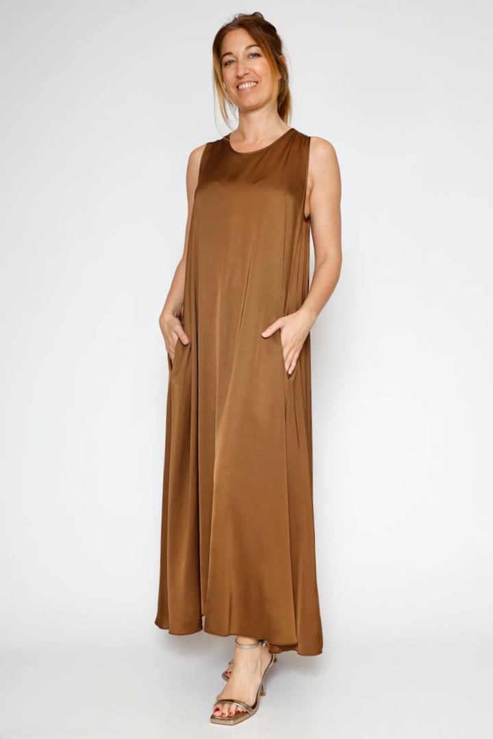 VESTIDO BY10271-MARRON