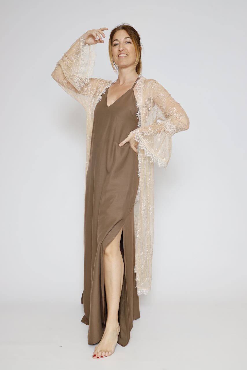VESTIDO P26ES711-MARRON