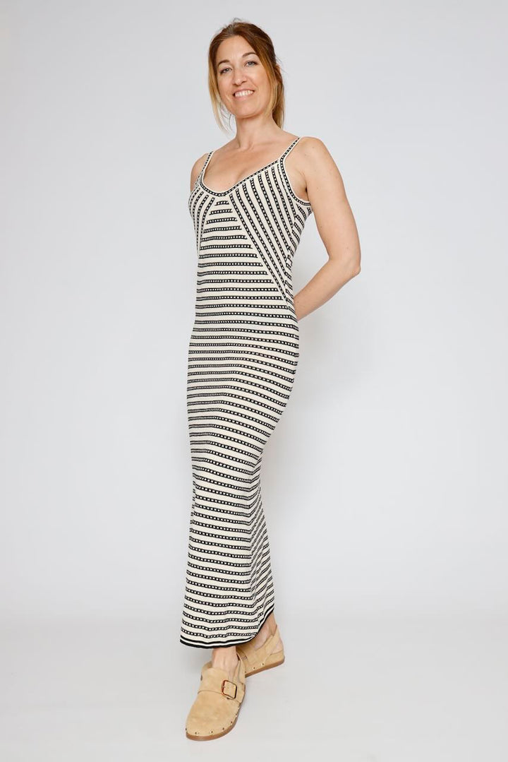 VESTIDO FRYVA-NEGRO/BEIGE