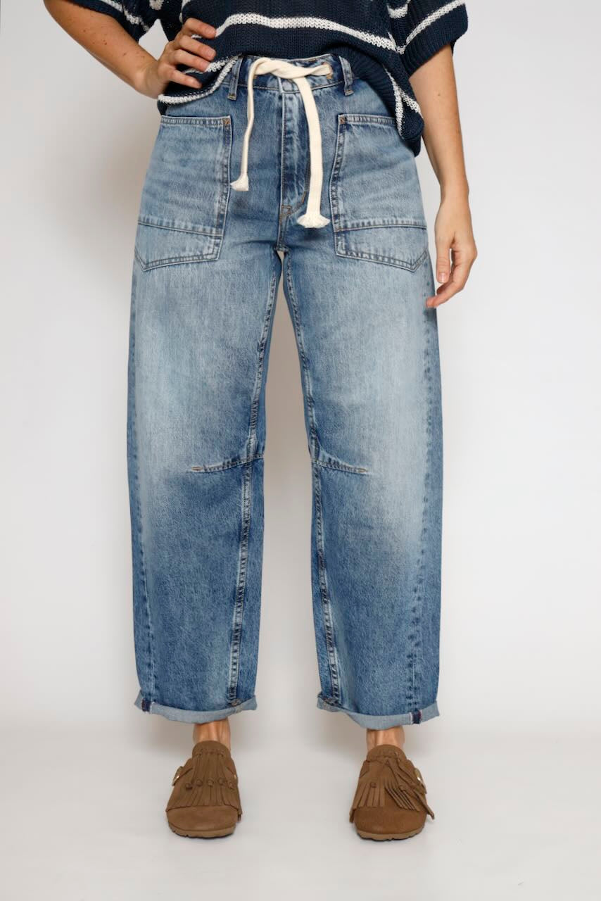 VAQUEROS GLOBO JFMADIE-BLU DENIM