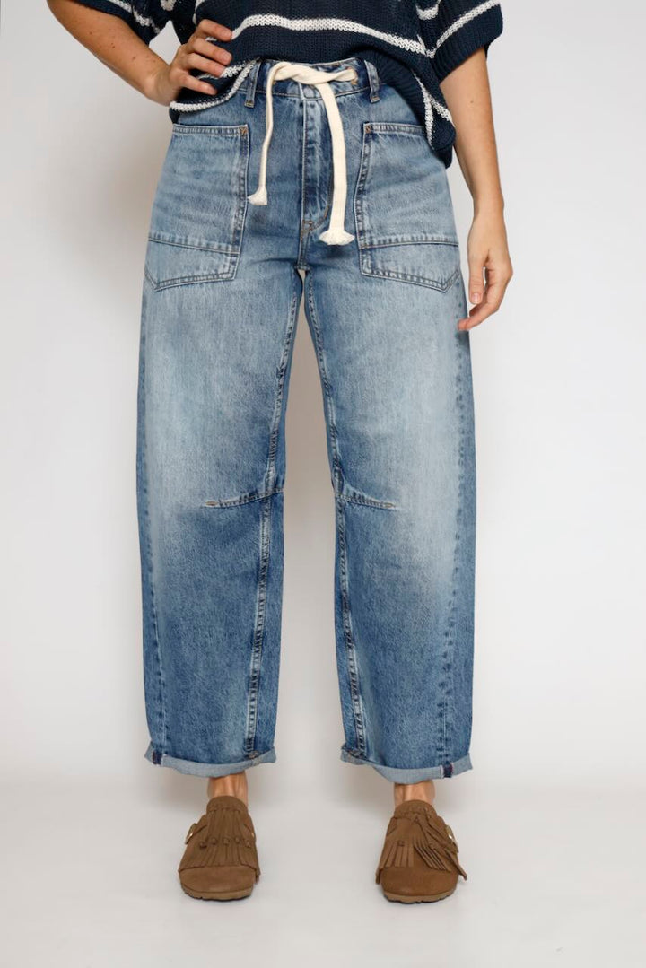 VAQUEROS GLOBO JFMADIE-BLU DENIM