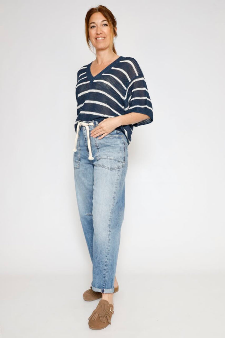 VAQUEROS GLOBO JFMADIE-BLU DENIM