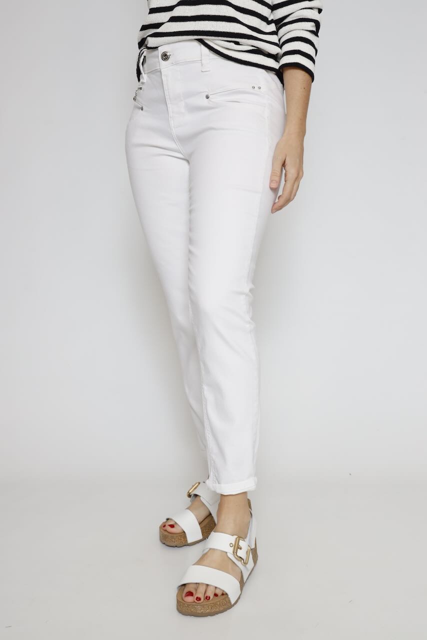 VAQUERO ALEXA HIGH WAIST CROPPED S-SDM-BLANCO