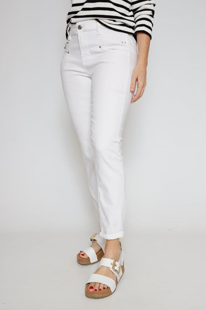 VAQUERO ALEXA HIGH WAIST CROPPED S-SDM-BLANCO