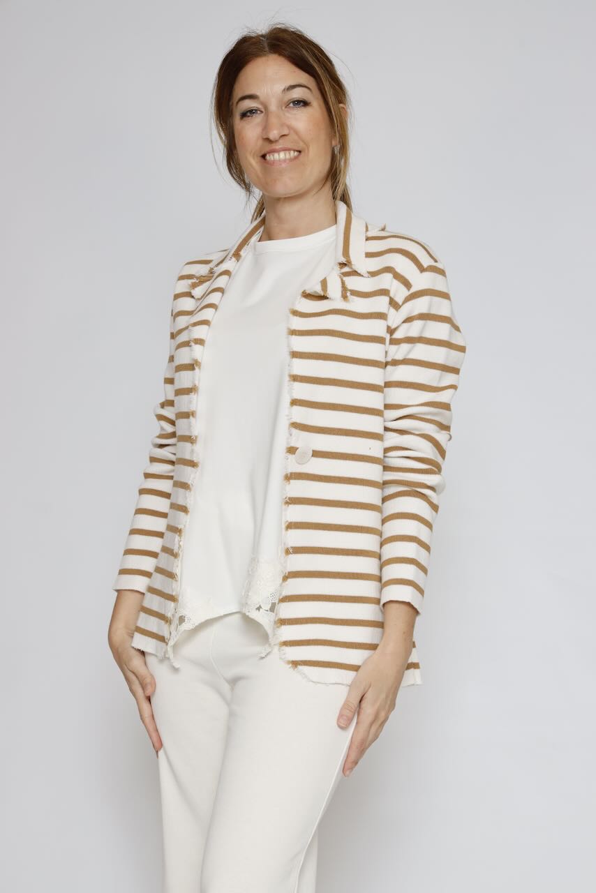 CHAQUETA  P26MS601-LATTE/BEIGE