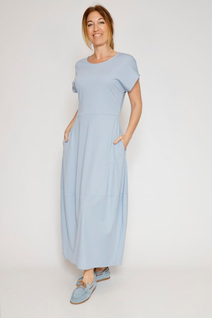 VESTIDO P26FL701-CELESTE