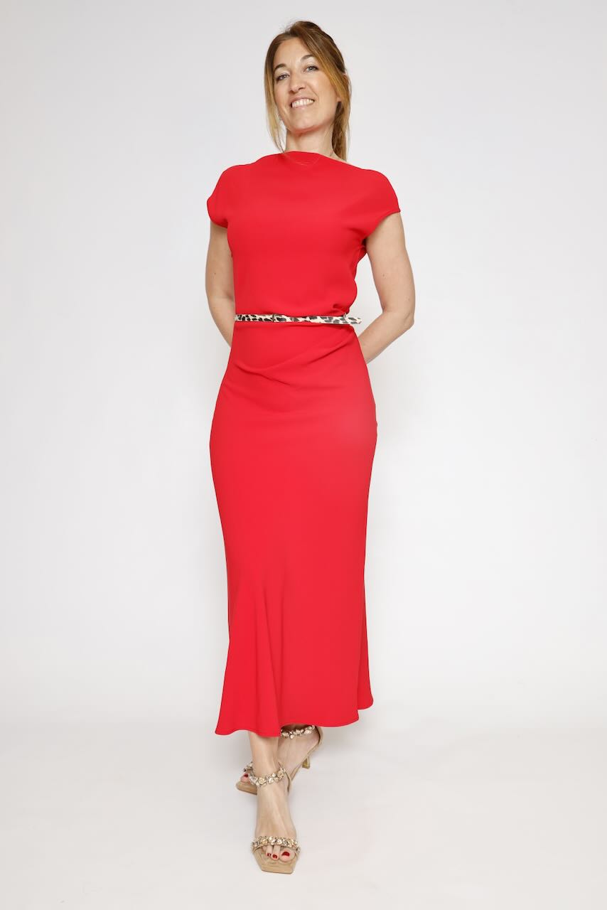 VESTIDO AGAPLHX-ROJO