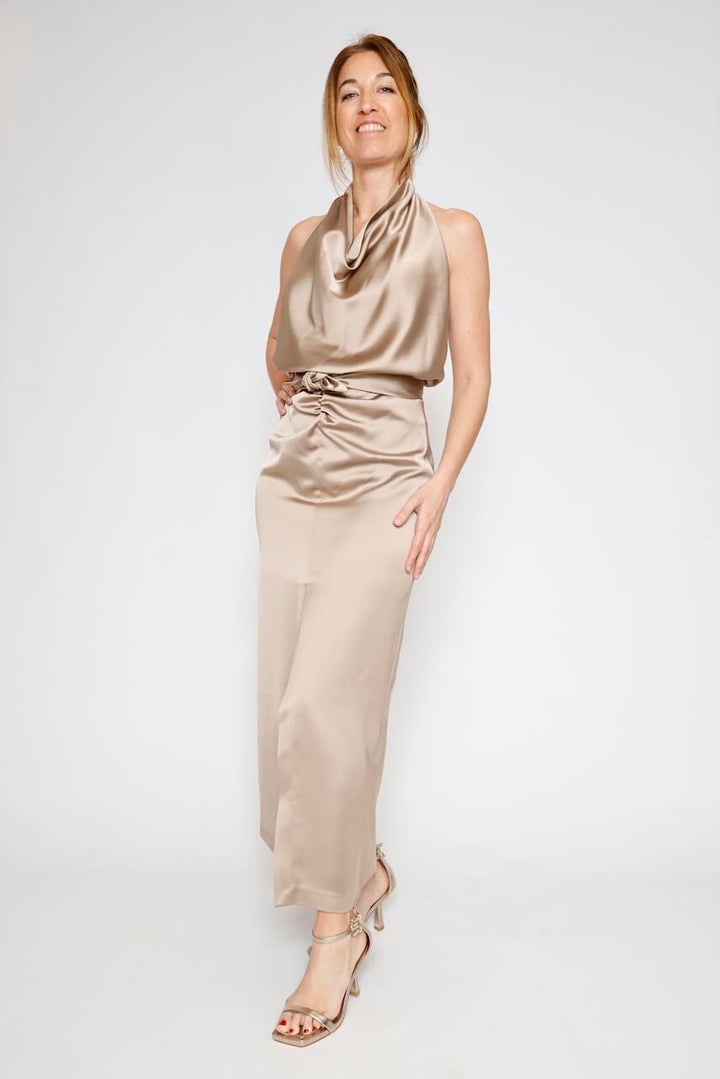 VESTIDO AFZJLBA-TAUPE