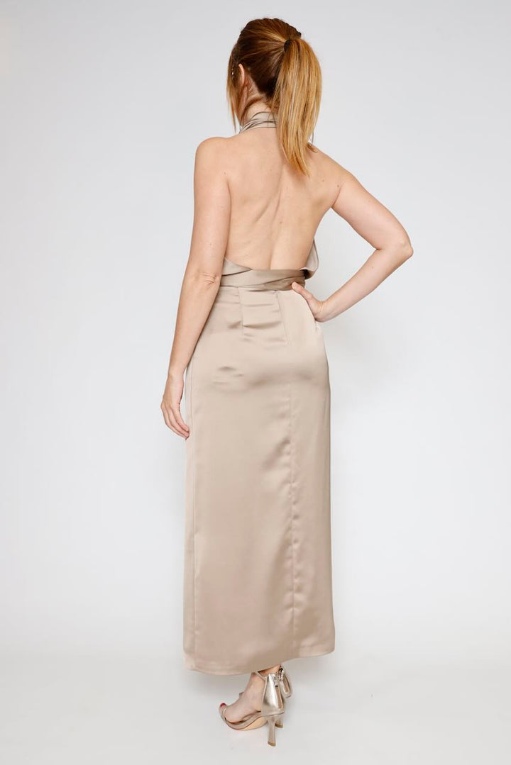 VESTIDO AFZJLBA-TAUPE