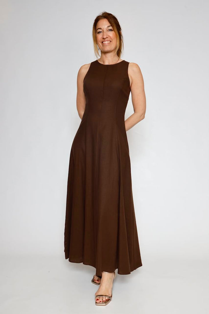 VESTIDO 63-3360-CHOCOLATE