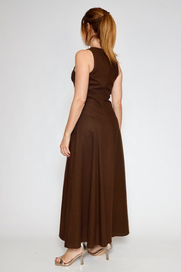 VESTIDO 63-3360-CHOCOLATE