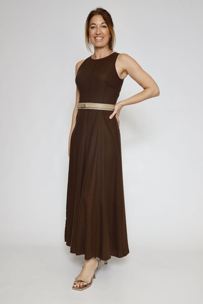 VESTIDO 63-3360-CHOCOLATE