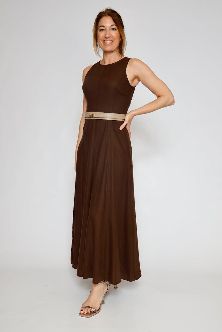 VESTIDO 63-3360-CHOCOLATE