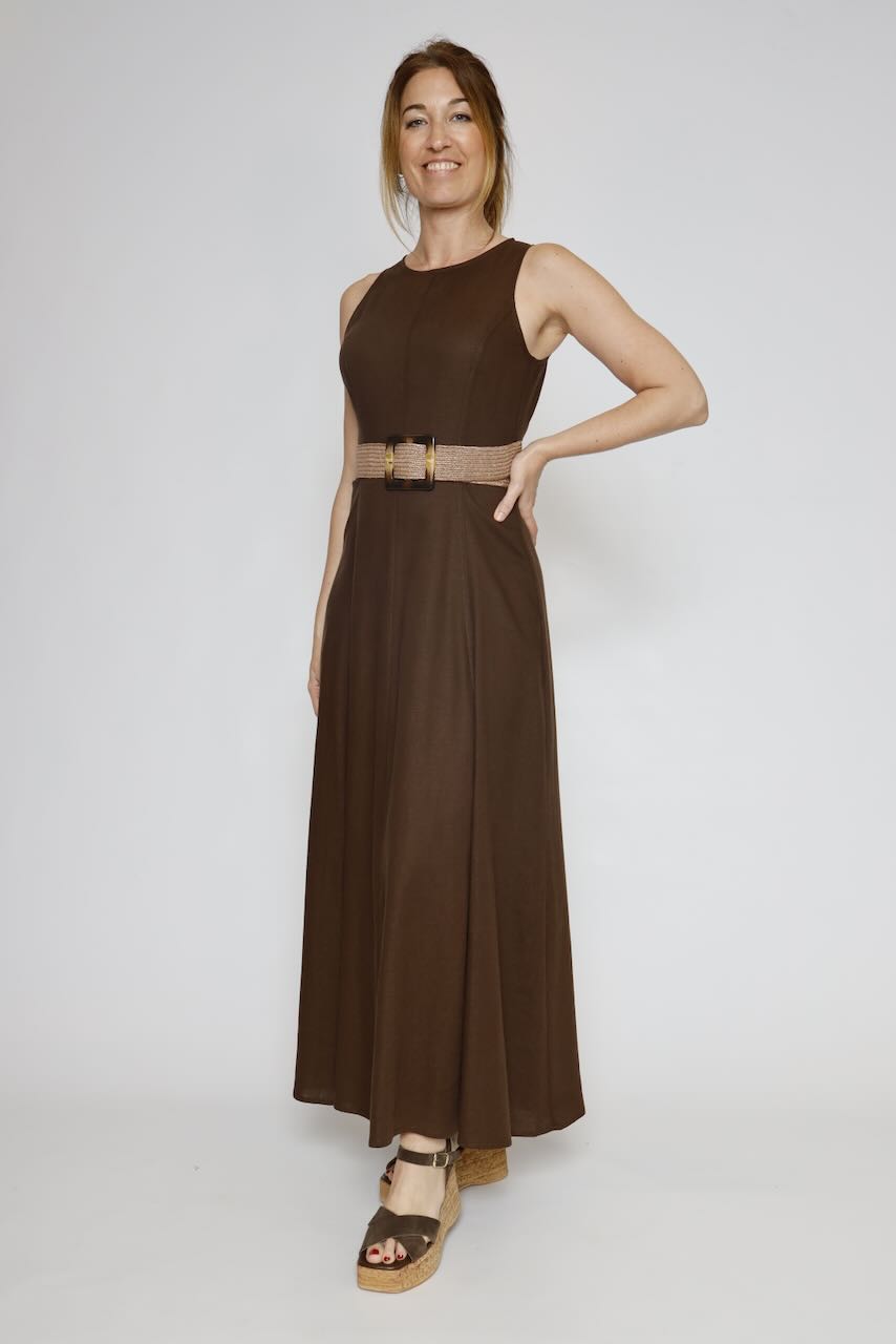 VESTIDO 63-3360-CHOCOLATE