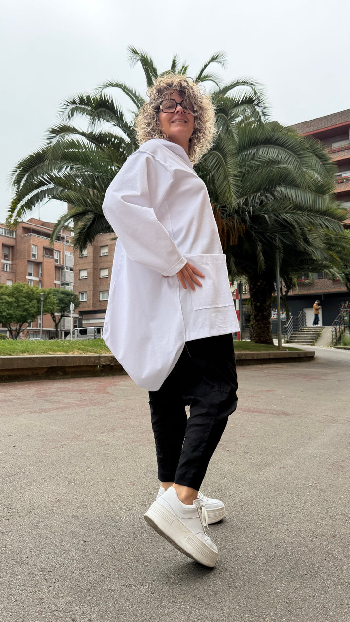 CHAQUETA OVER 312680115-BLANCO