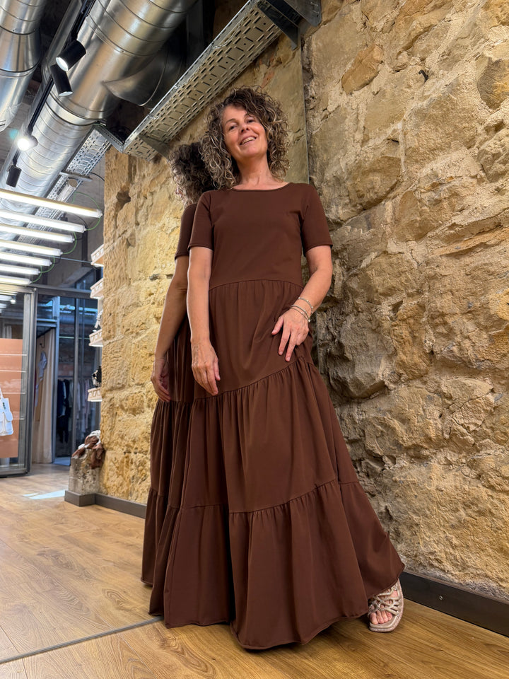 VESTIDO P26BU704-MARRON