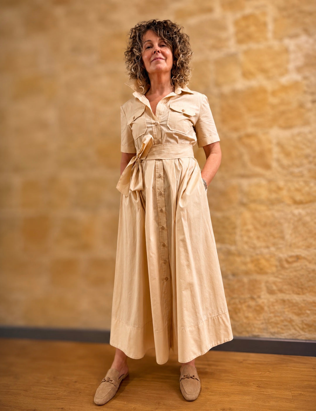 VESTIDO 63-3318-BEIGE