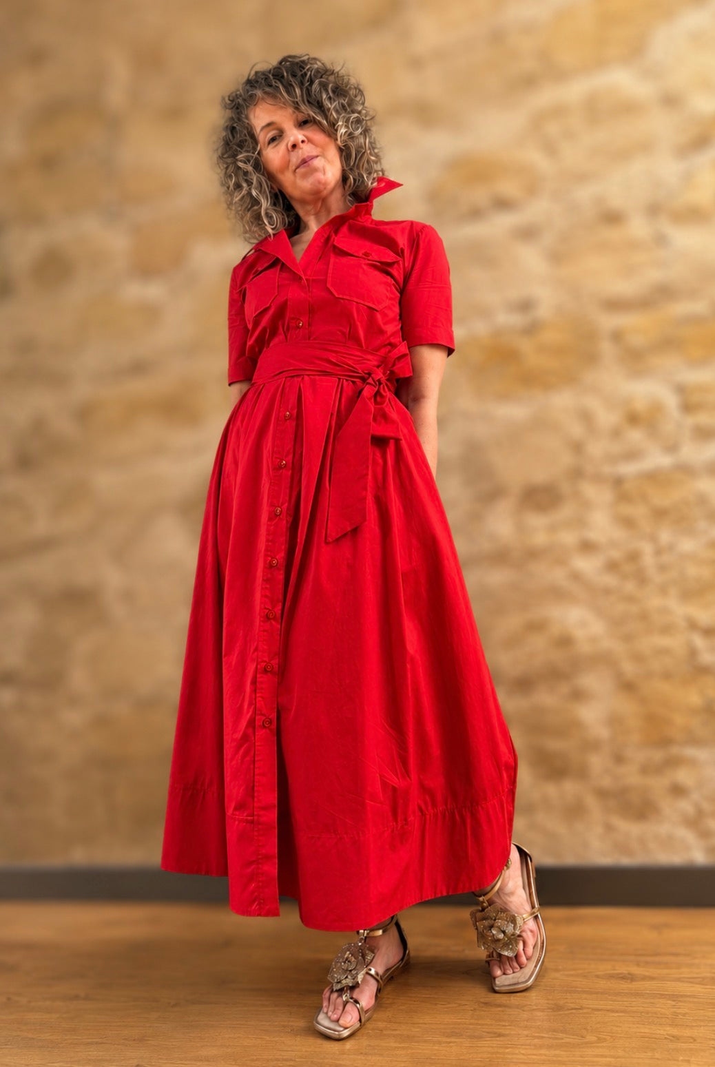VESTIDO 63-3318-ROJO