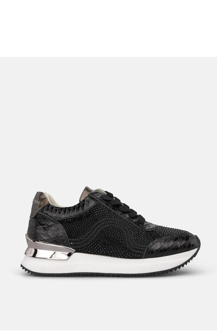ZAPATILLAS METALIZADAS CON PEDRERÍA I261101C