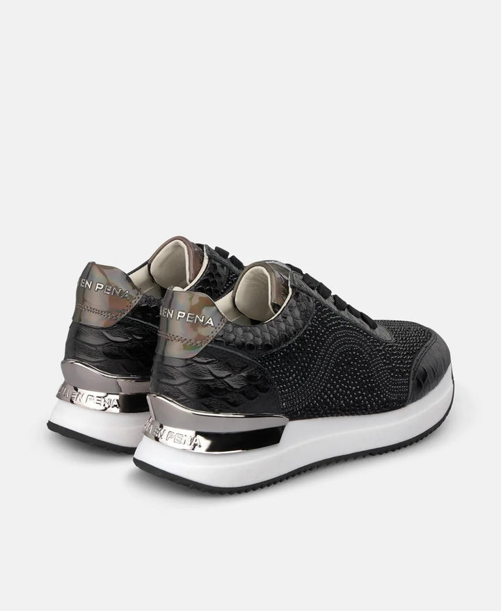 ZAPATILLAS METALIZADAS CON PEDRERÍA I261101C