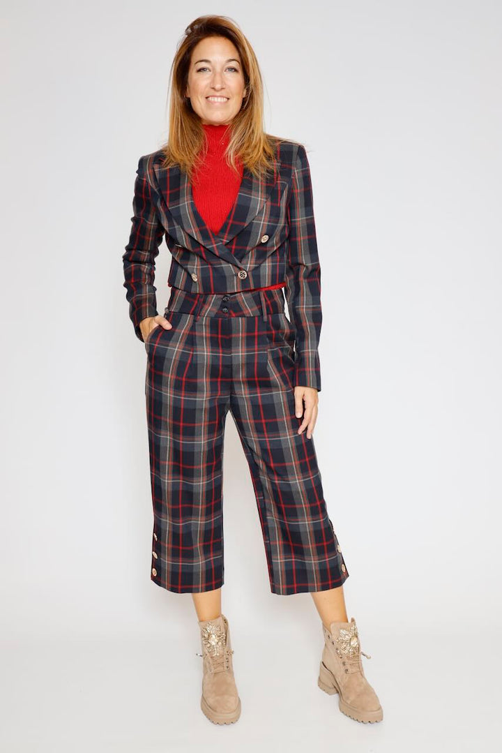 PANTALÓN  WV9006W45995-ROJO/NEGRO