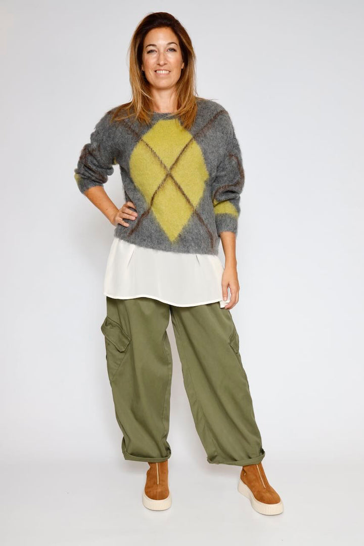 BLUSA / LARGONA P25AN127-LATTE