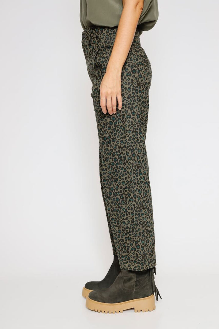 PANTALON ROSALIA FAWN-VERDE