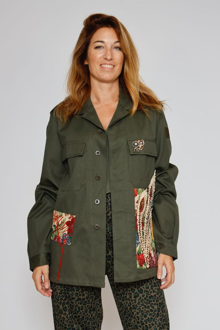 CHAQUETA A25DL610-MILITAR