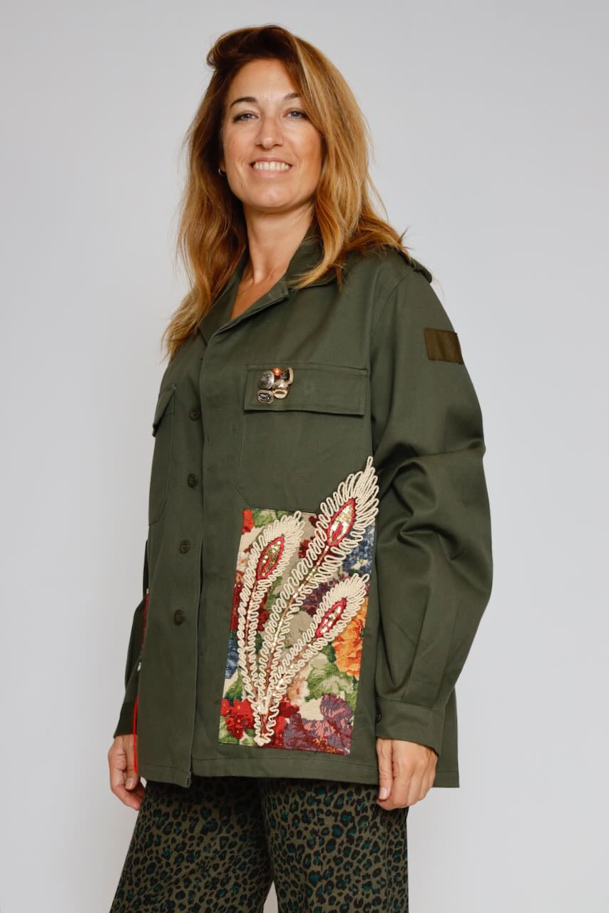CHAQUETA A25DL610-MILITAR