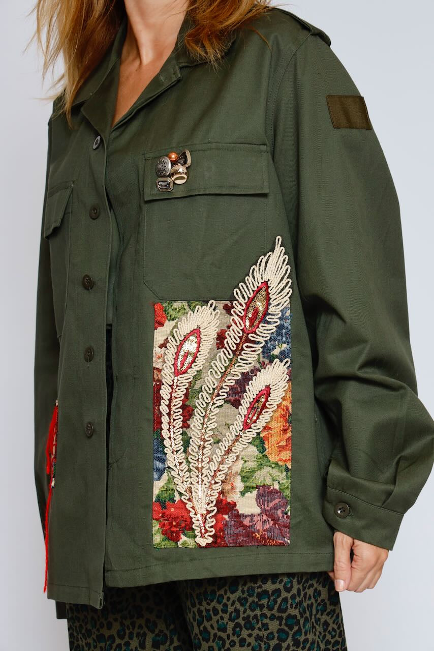 CHAQUETA A25DL610-MILITAR