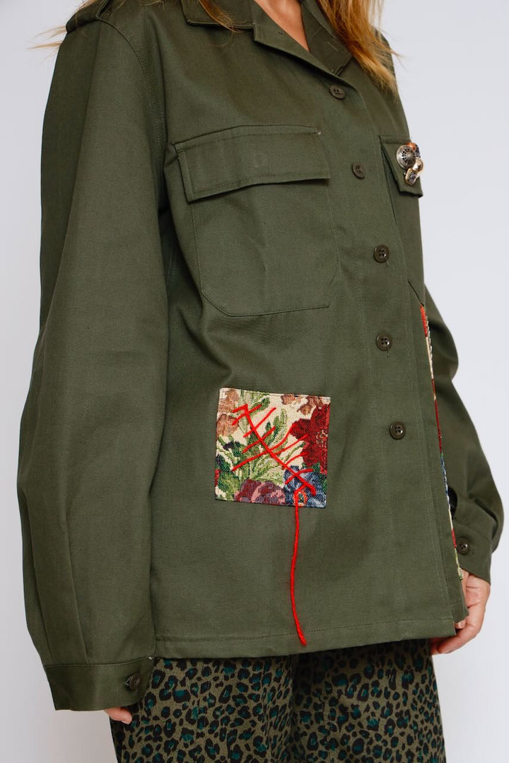 CHAQUETA A25DL610-MILITAR