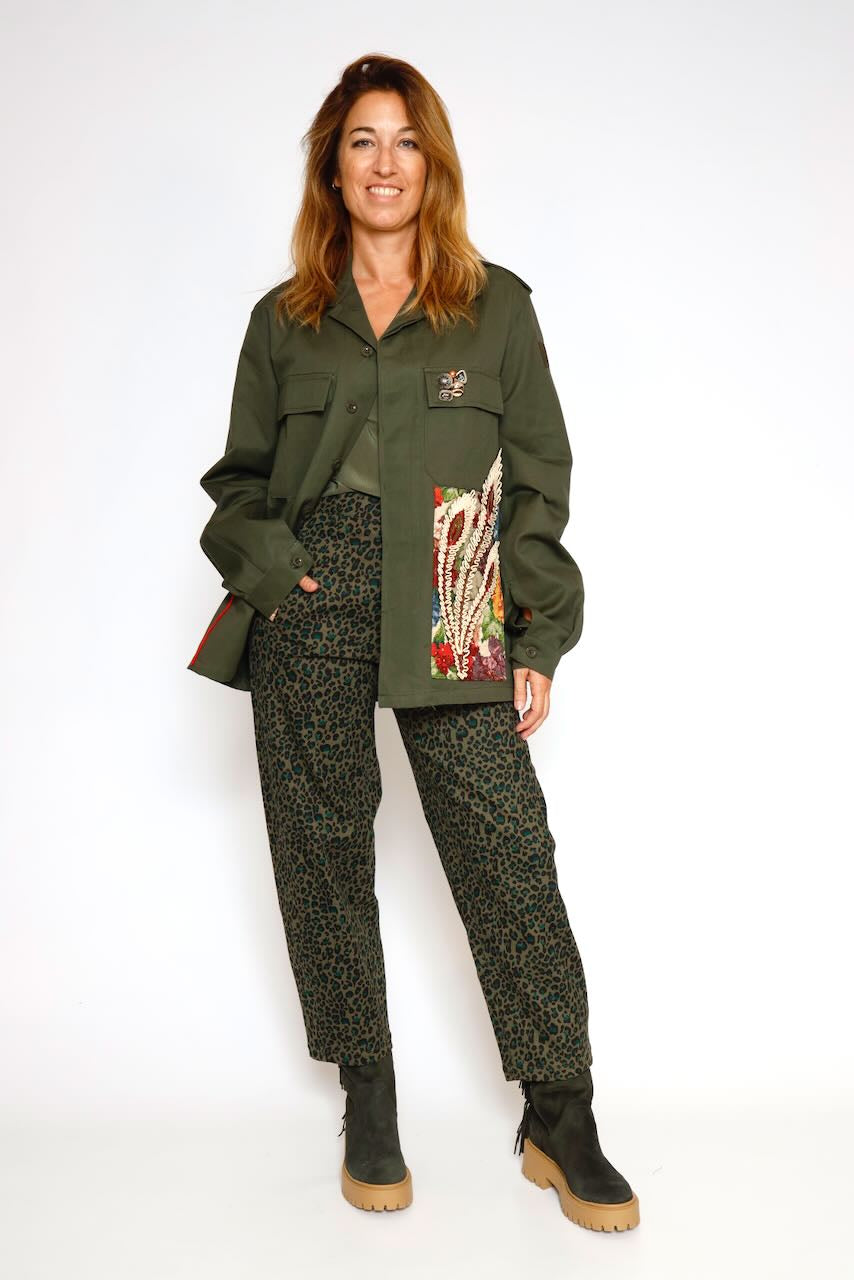 CHAQUETA A25DL610-MILITAR