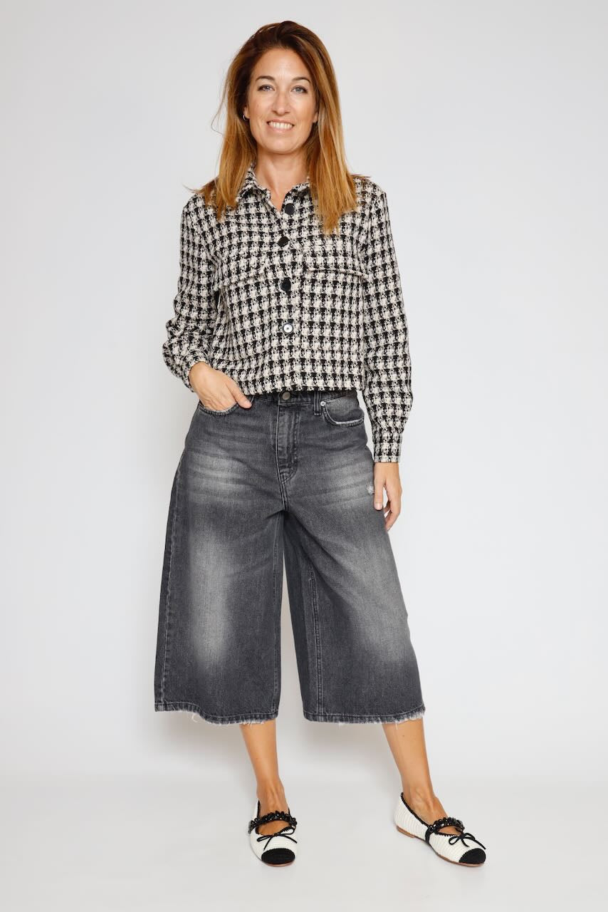 CHAQUETA V0FADPN000-BEIGE/NEGRO