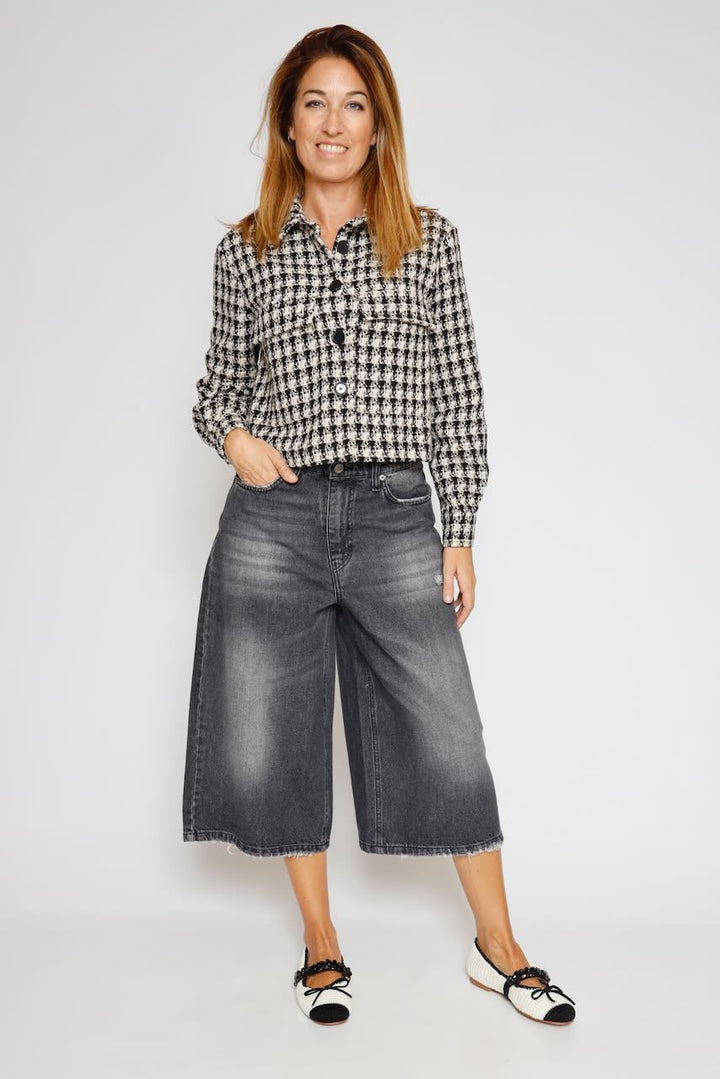 CHAQUETA V0FADPN000-BEIGE/NEGRO