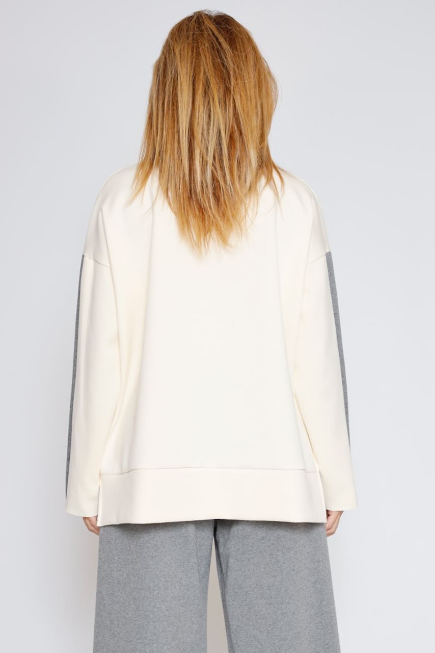 SUDADERA A25MF407-LATTE