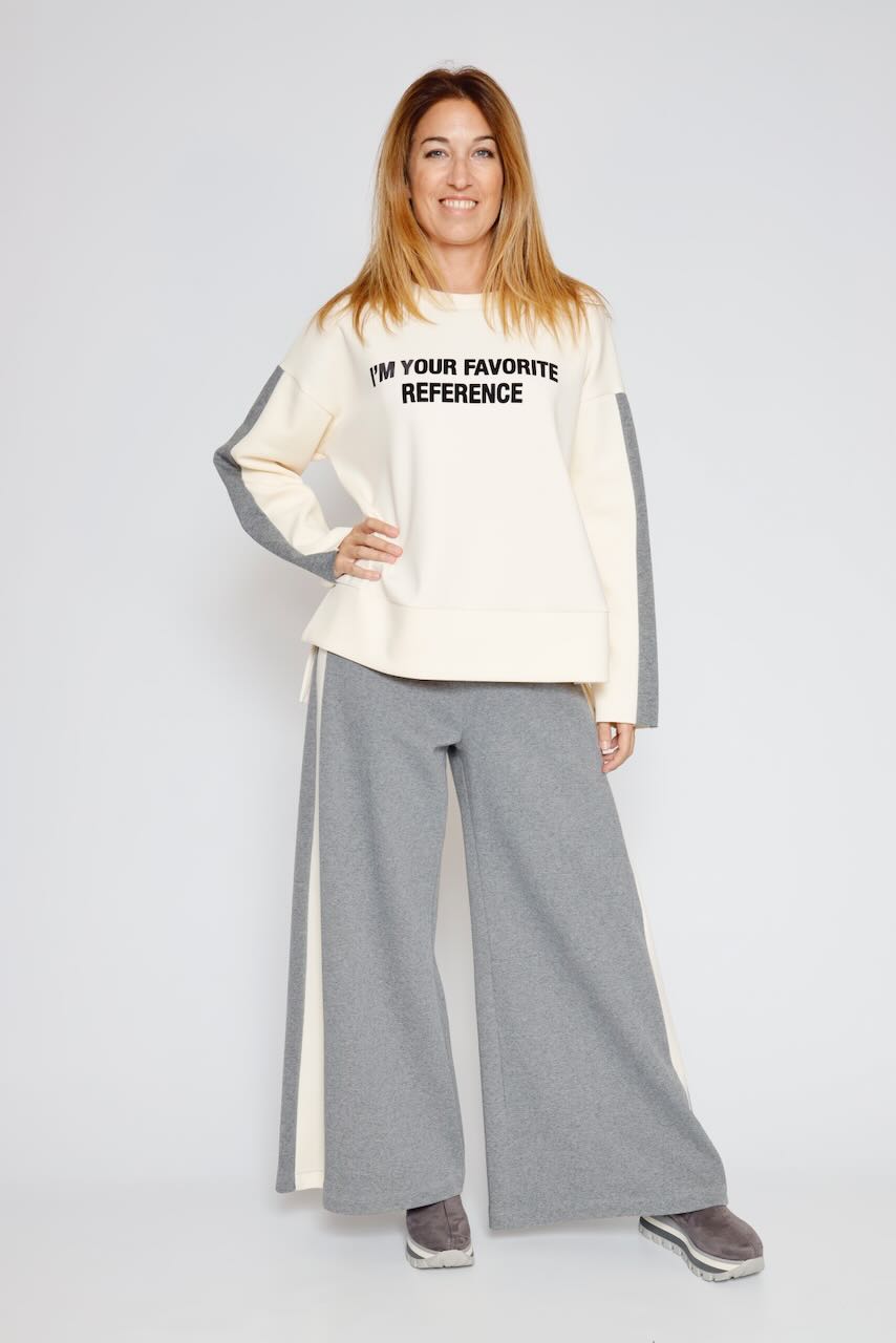 SUDADERA A25MF407-LATTE