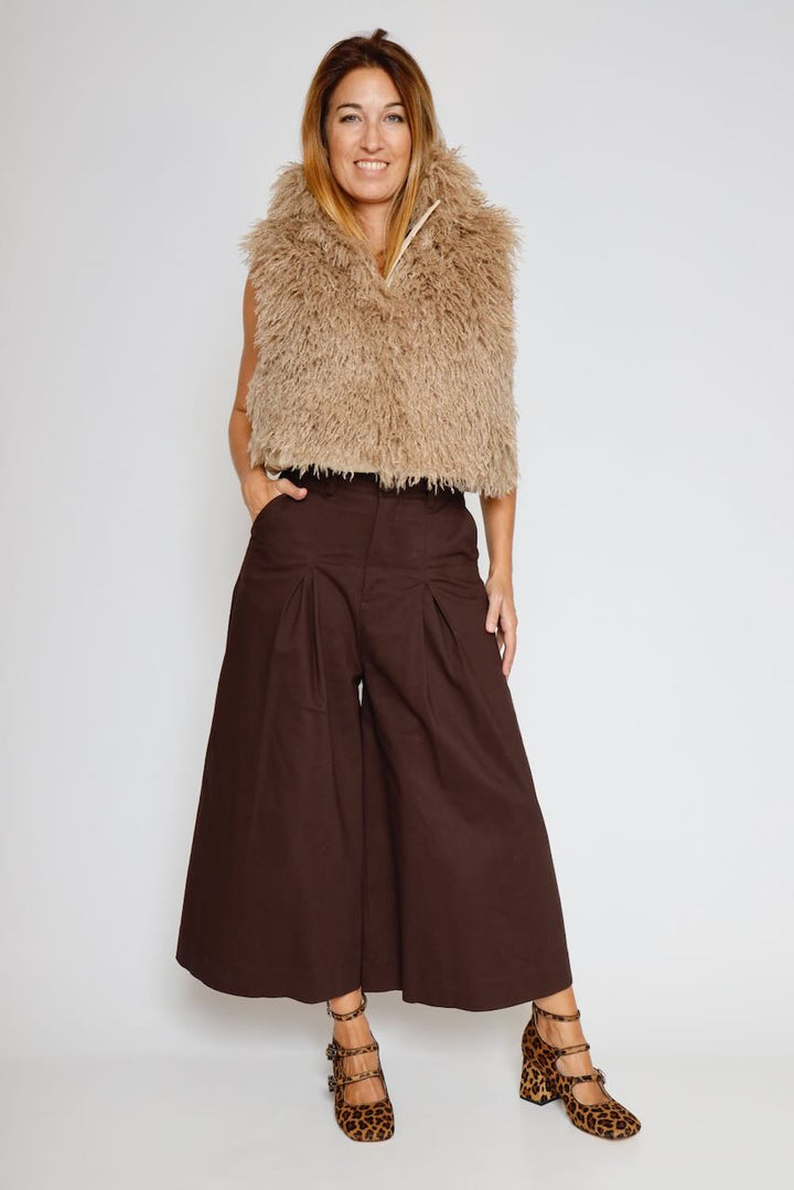 PANTALON A25OP203-MARRON