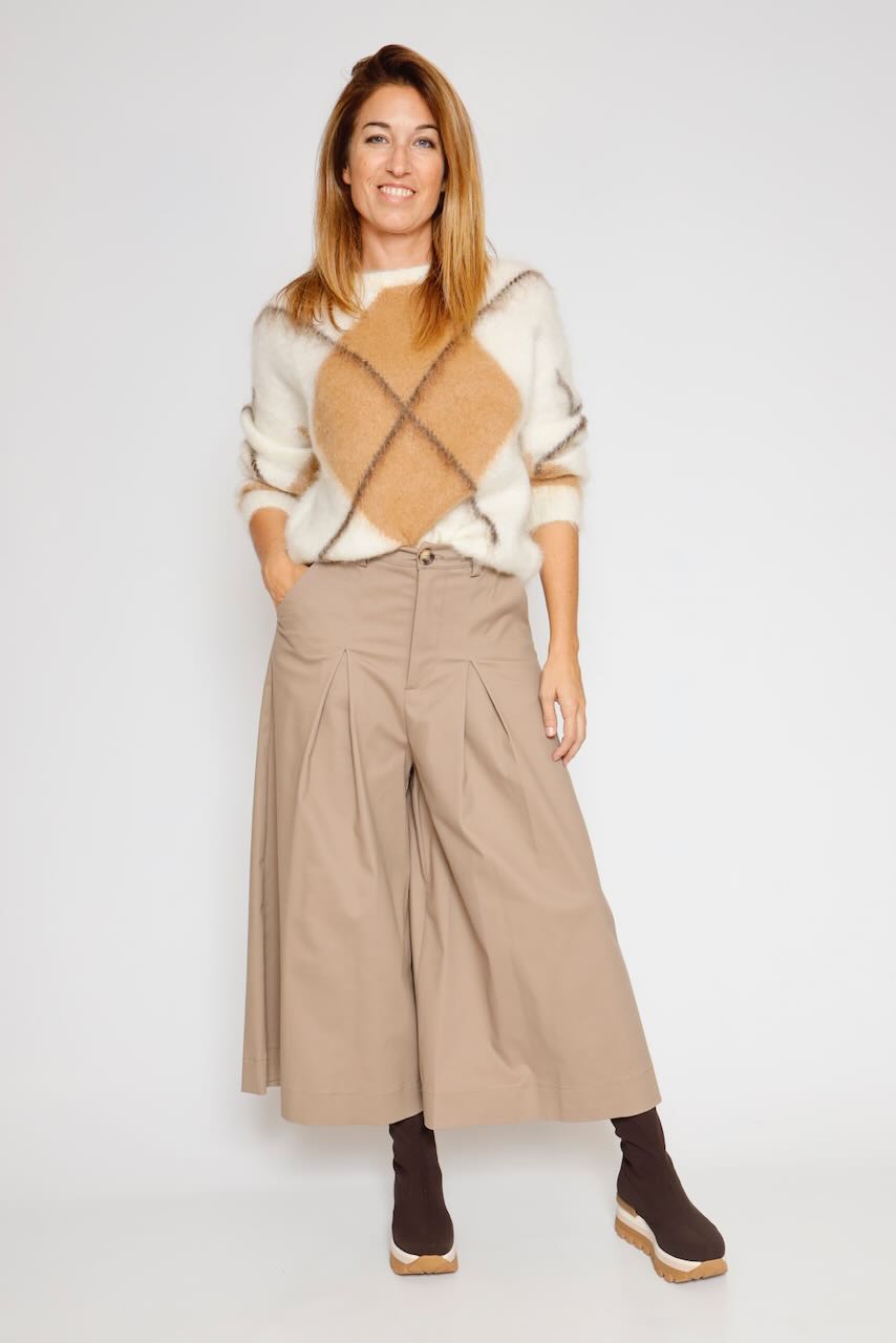PANTALON A25OP203-TAUPE