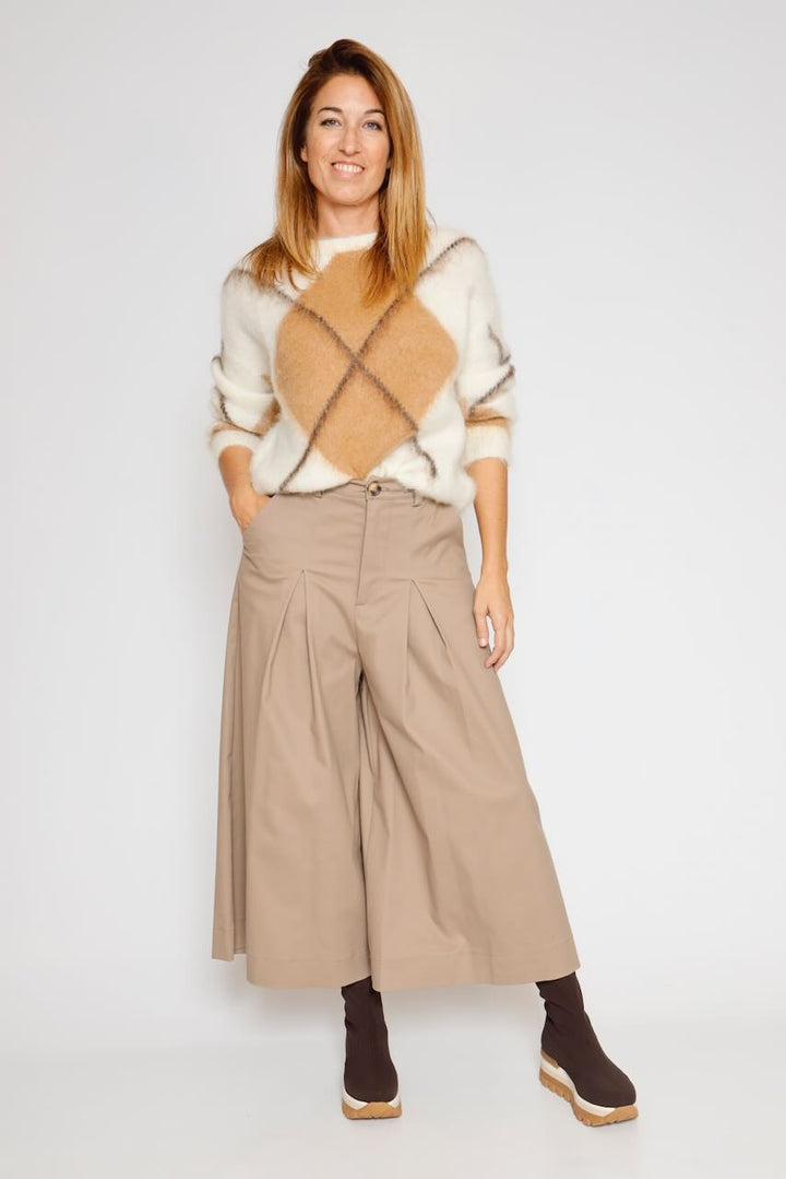 PANTALON A25OP203-TAUPE