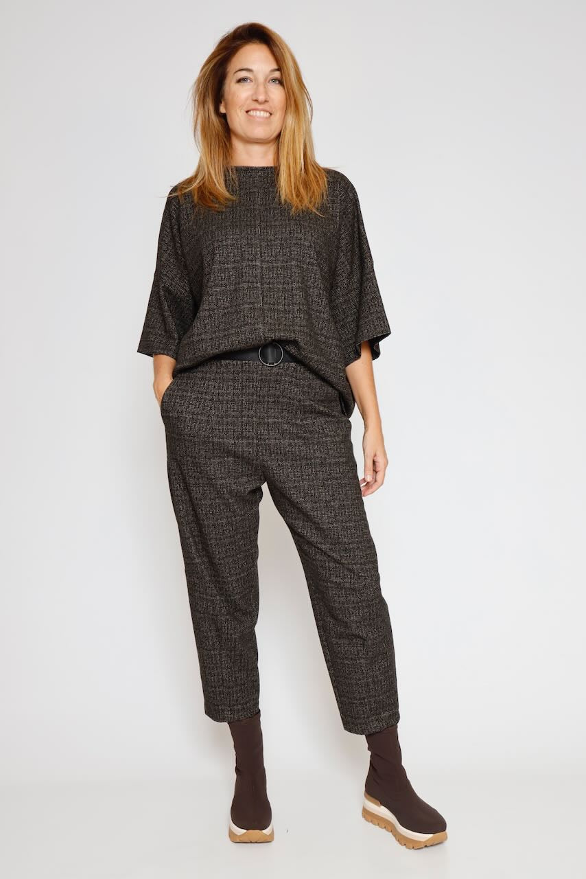 PANTALON P4K0KHP-NEGRO/BEIGE